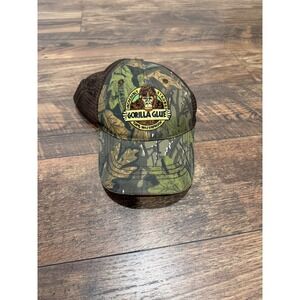 Gorilla Glue Camo Trucker Hat Mesh Back Adjustable Camouflage Baseball Cap Brown